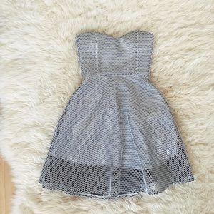 Strapless Skater Mini Dress